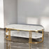 Majestic Met Double Decker Coffee Table(Stainless Steel)